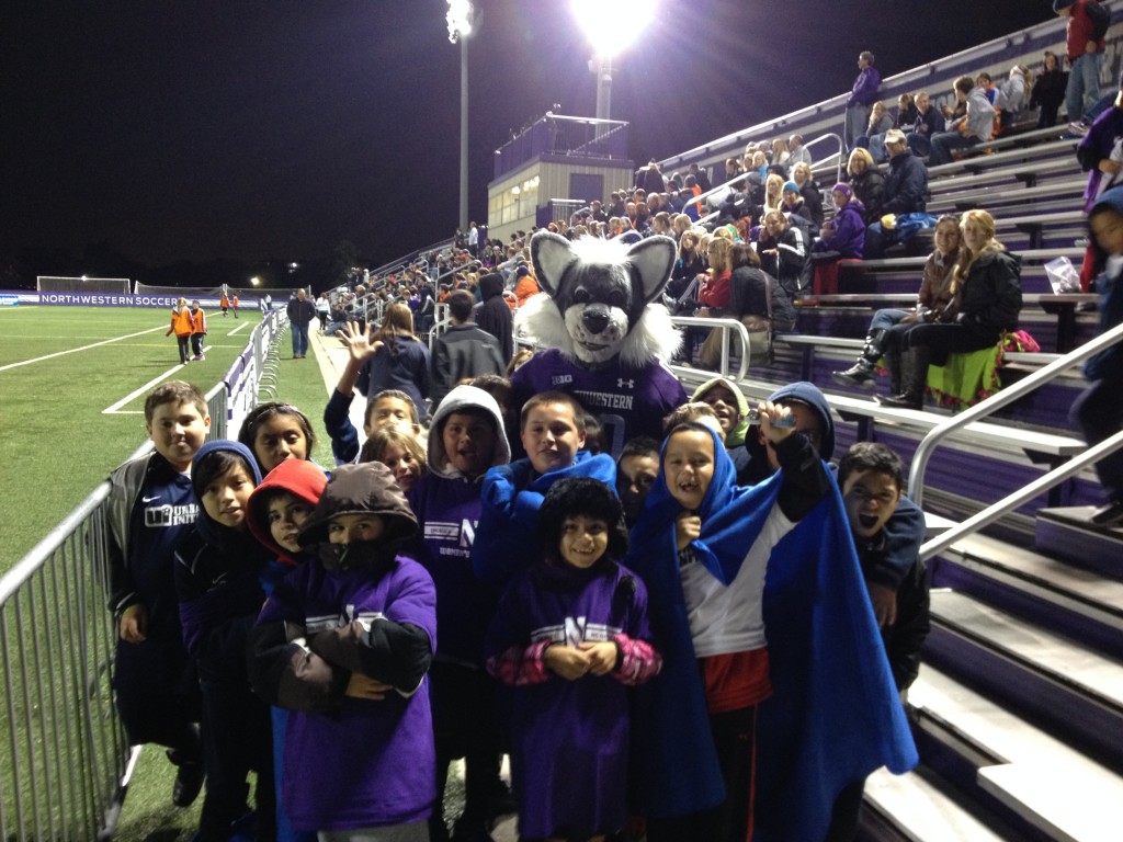 Northwestern Wildcats Give Urban Initiatives Kids the College Experience